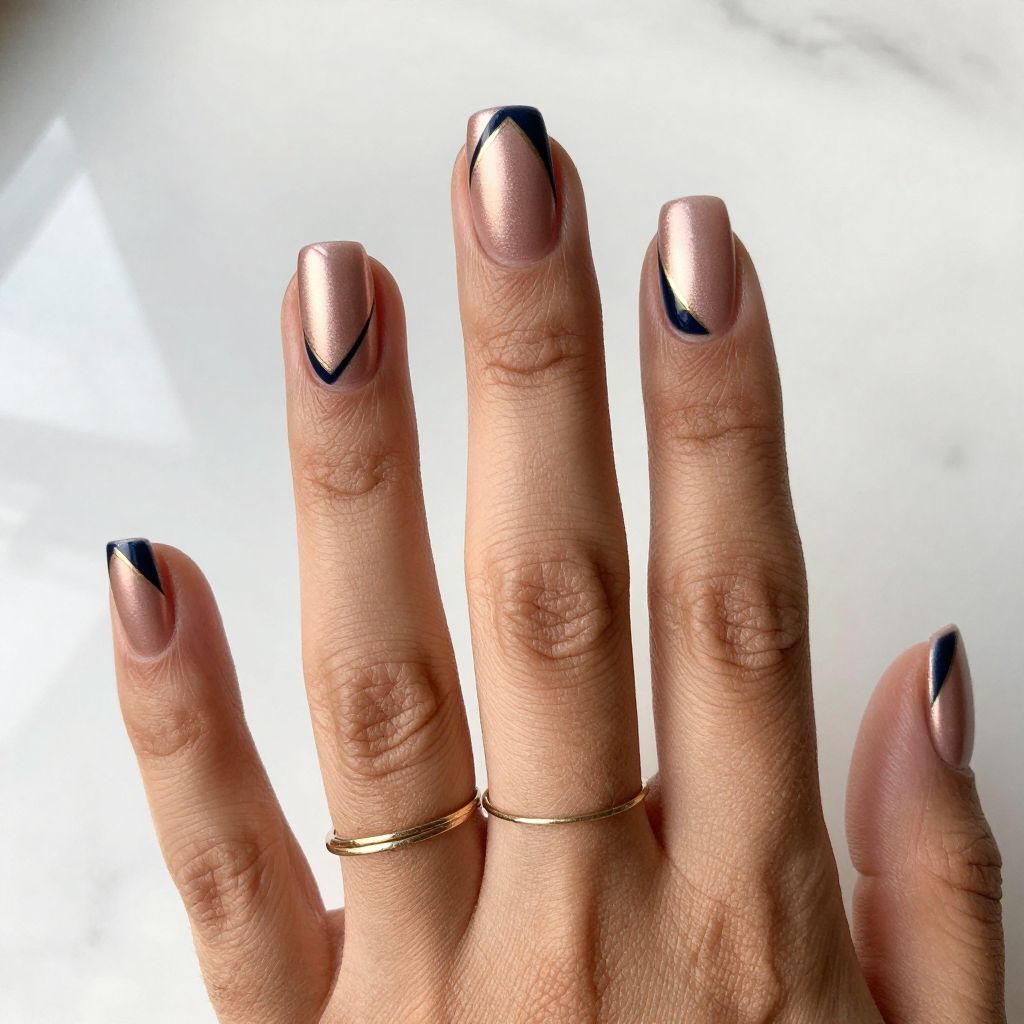 Rose Gold Nail Designs 3