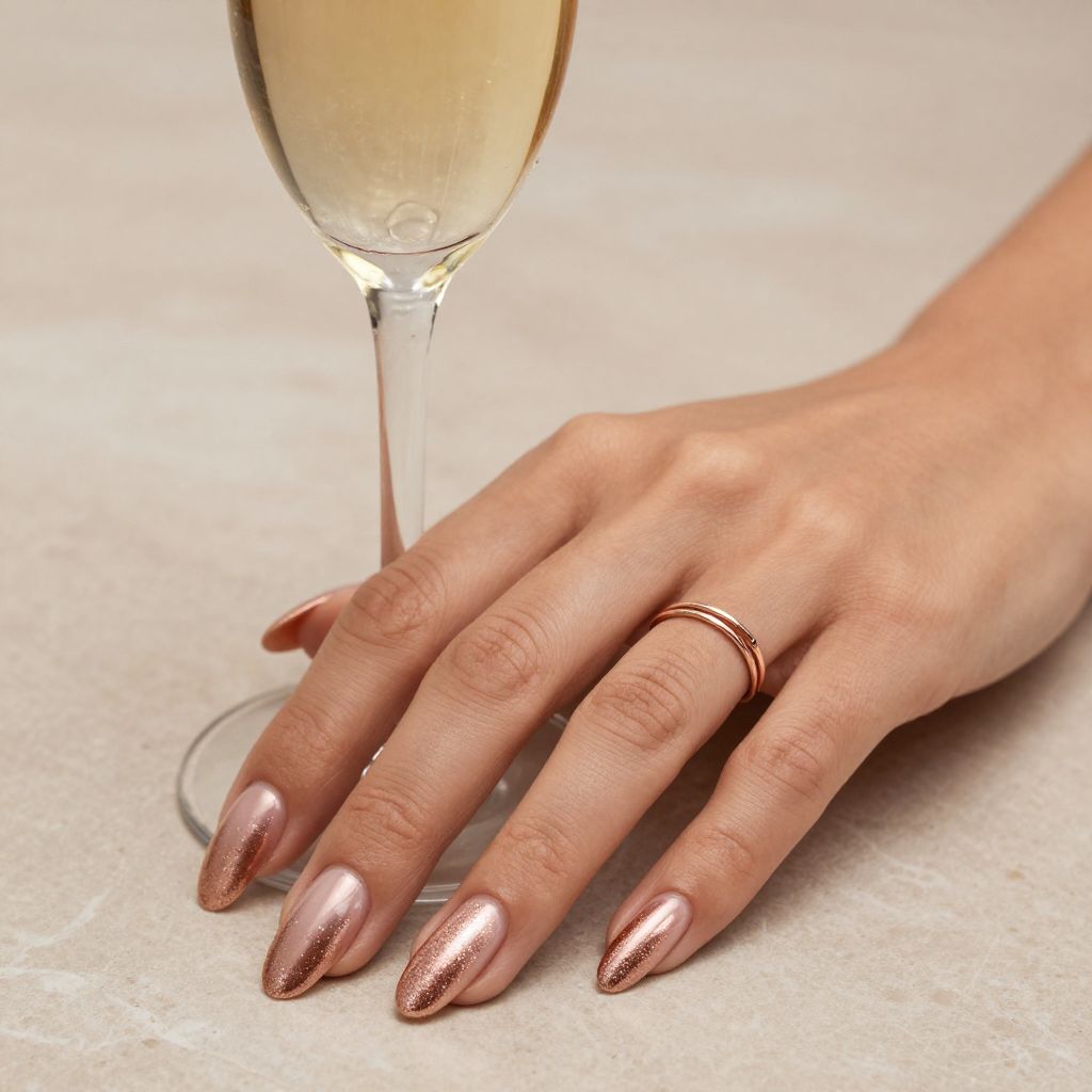 Rose Gold Nail Designs 4