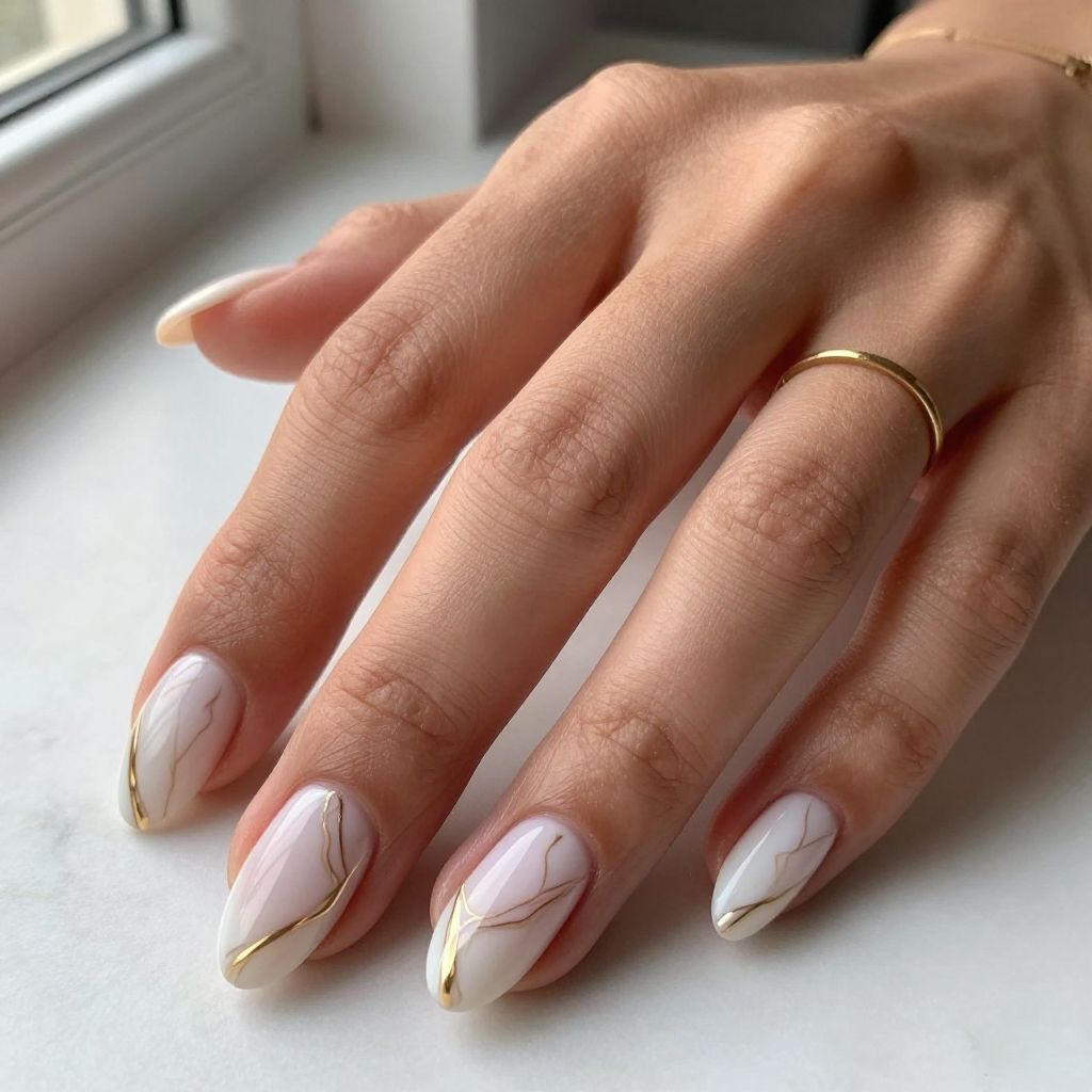 Rose Gold Nail Designs 5