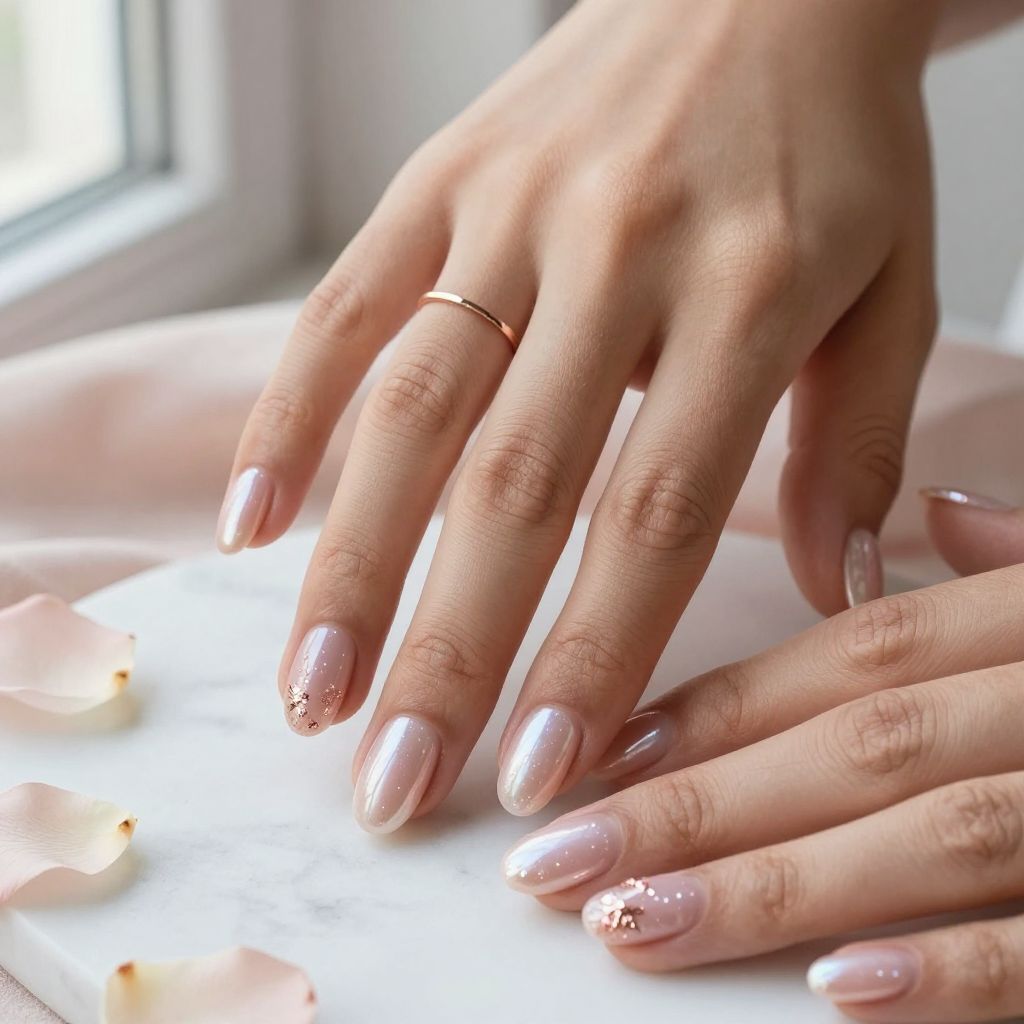 Blush Pink with Pearl Finish
