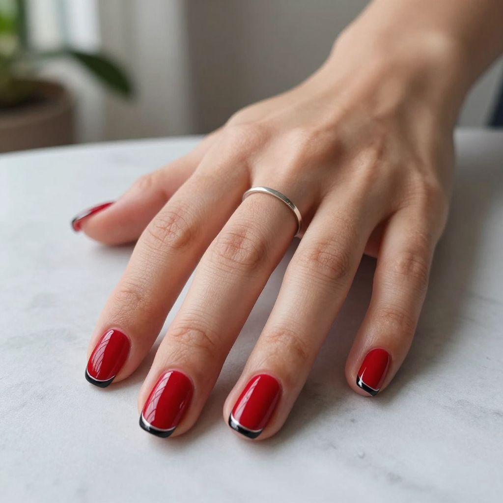Candy Apple Red with Black Tips