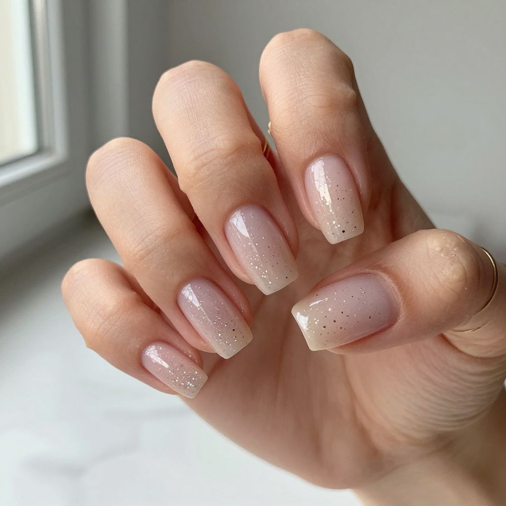 Short almond nail design 13