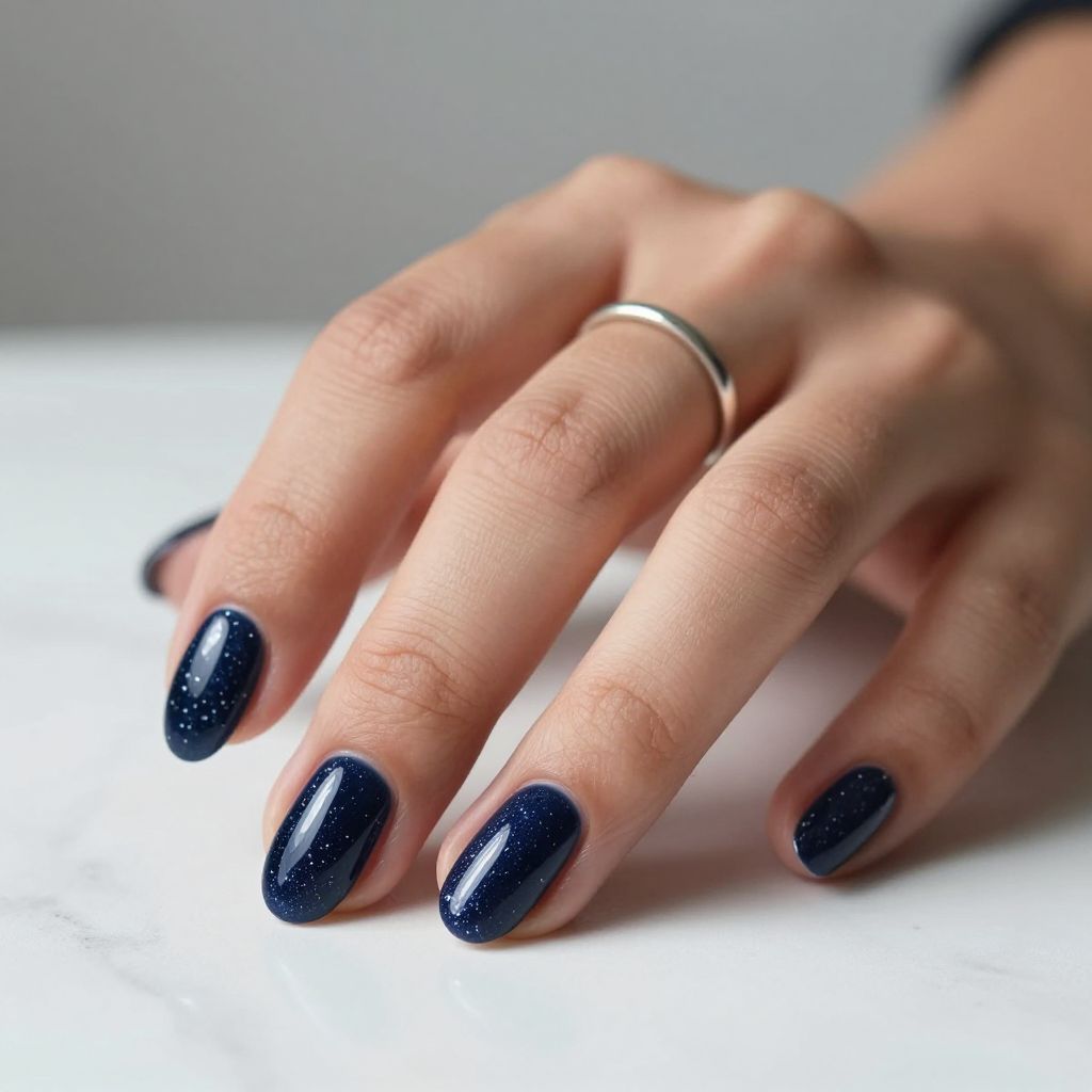 Short almond nail design 2