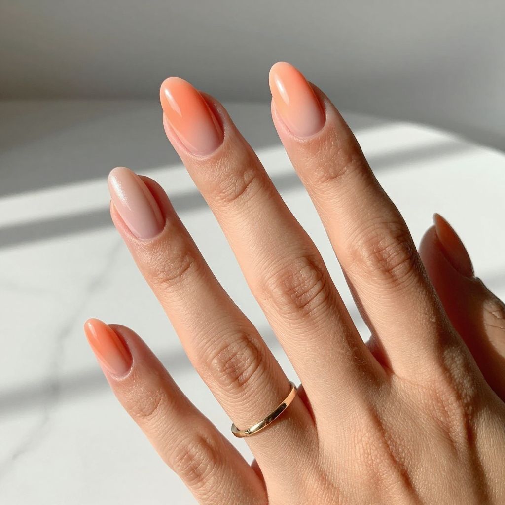 Short almond nail design 3