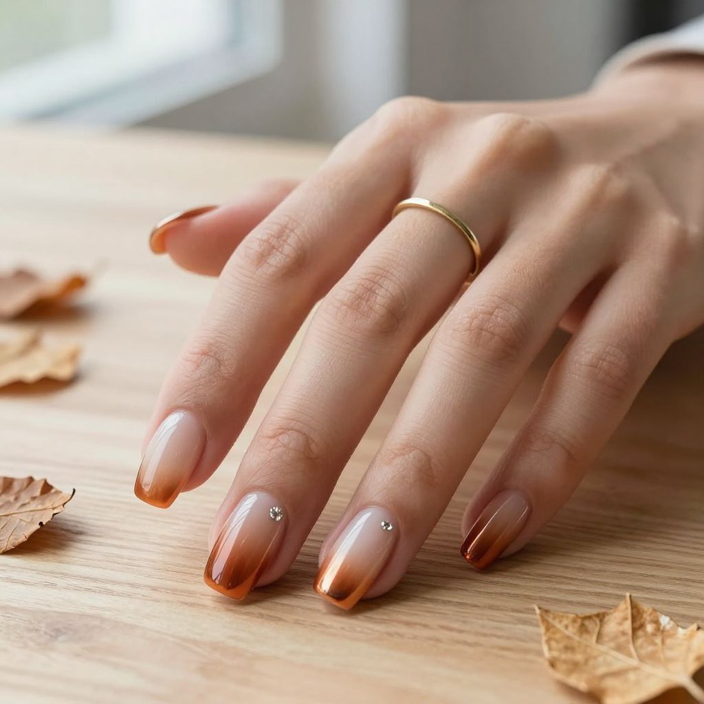 Warm Copper Ombre Gradient