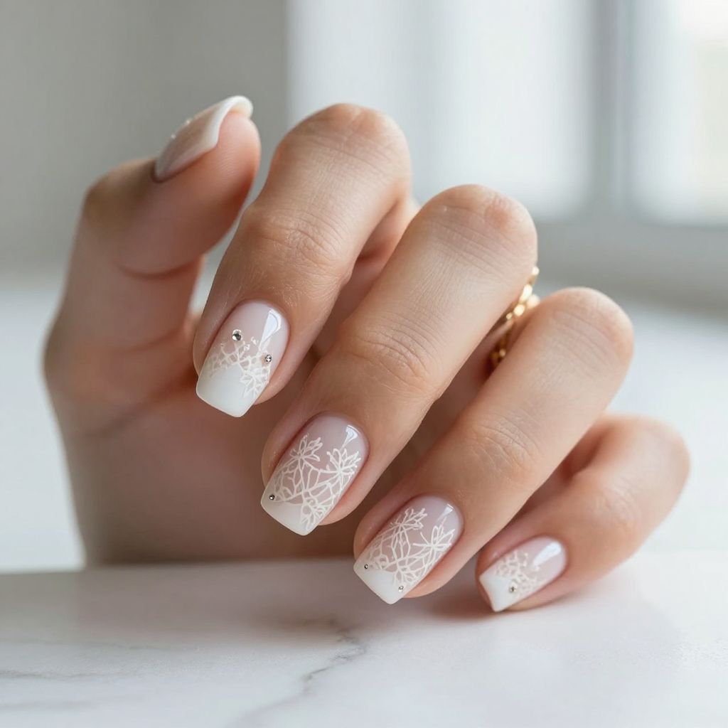 Short gel nail design 15