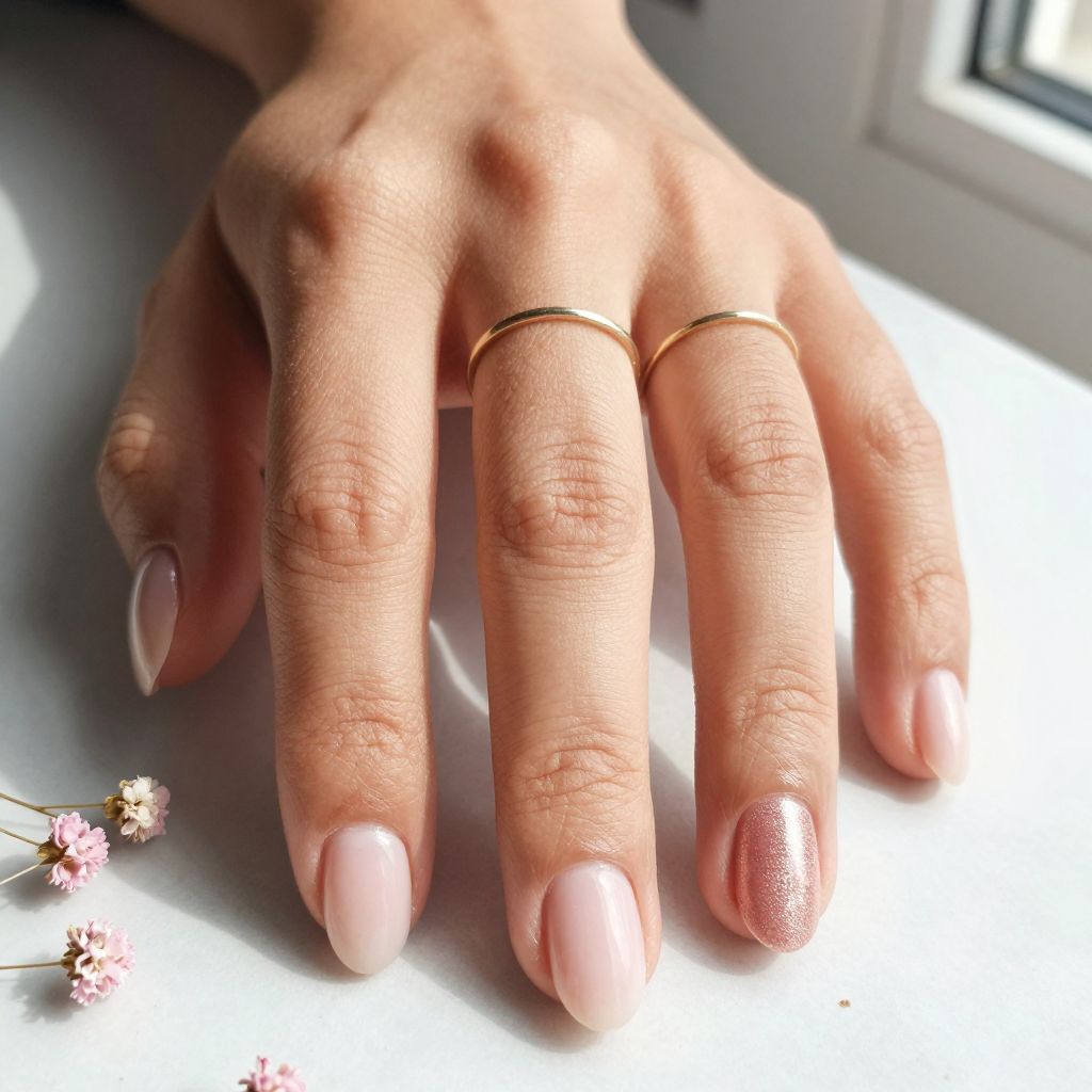 Milky Translucent Nails