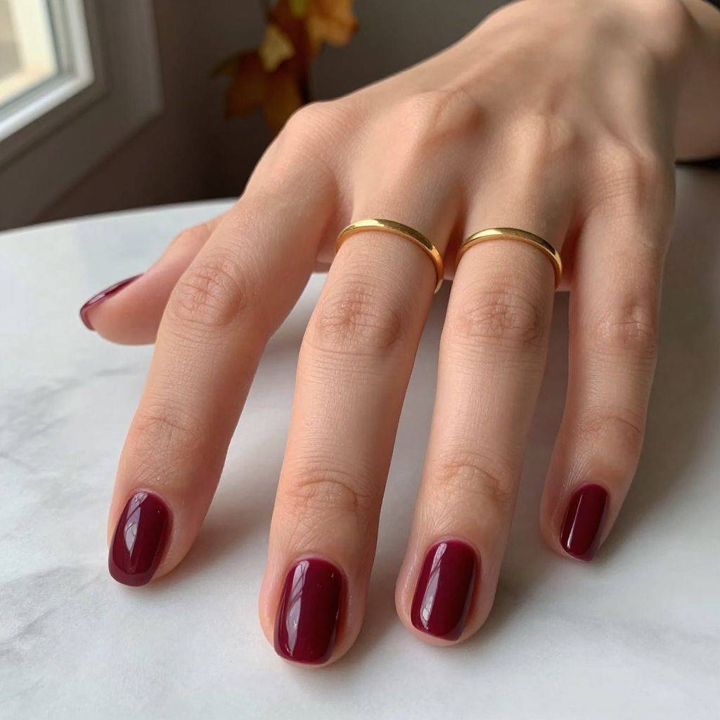 Deep Burgundy with Glossy Finish