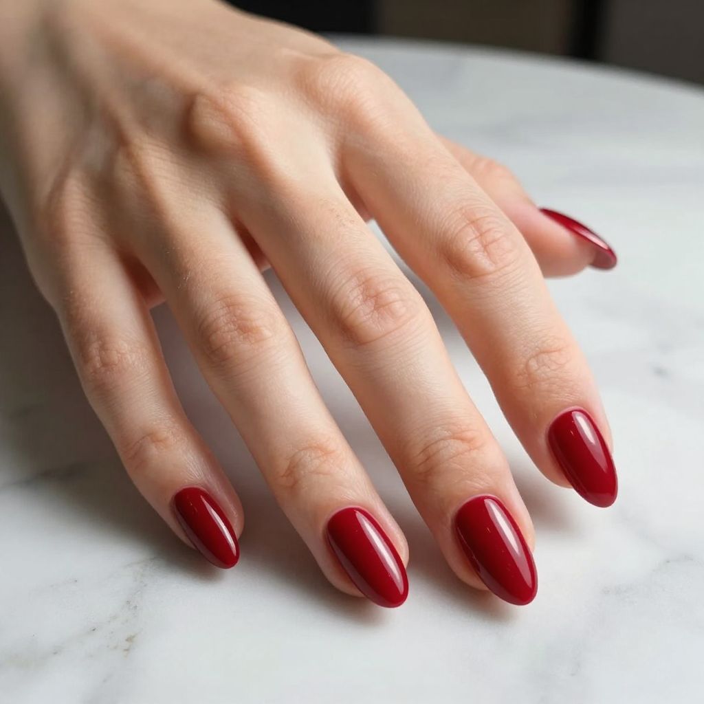 Short Stiletto Nail Design 1