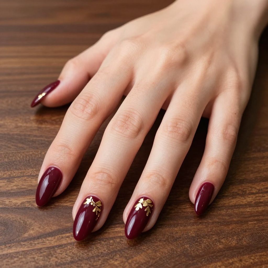 Short Stiletto Nail Design 12