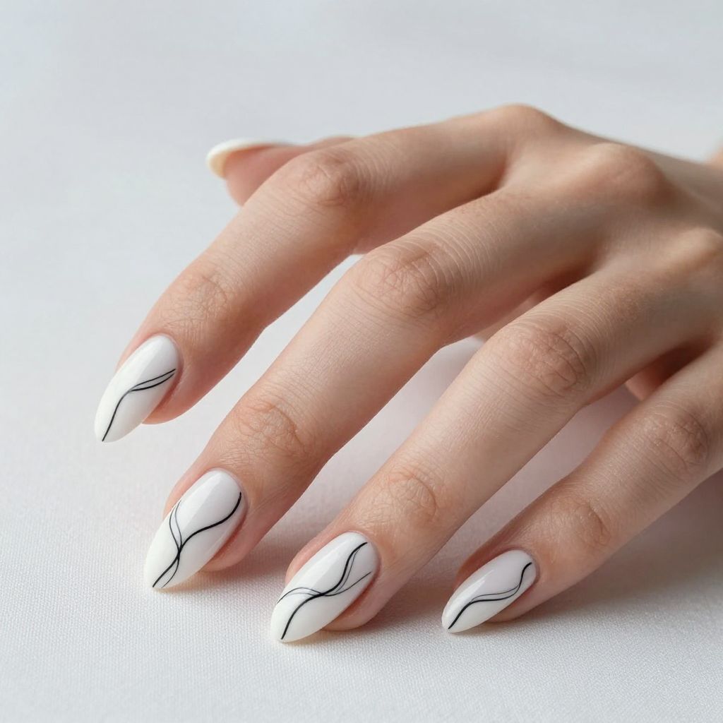 Short Stiletto Nail Design 7