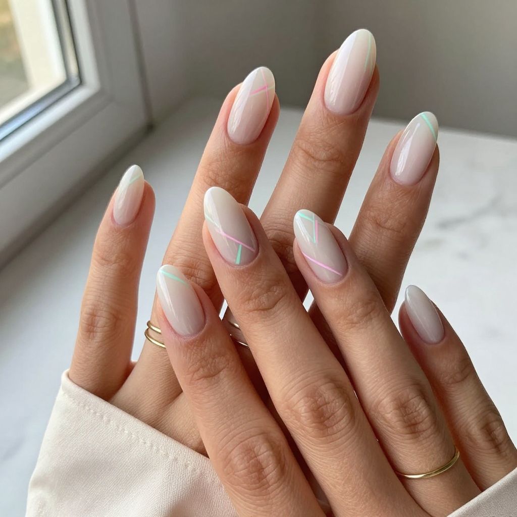 Simple Almond Nail Designs 8