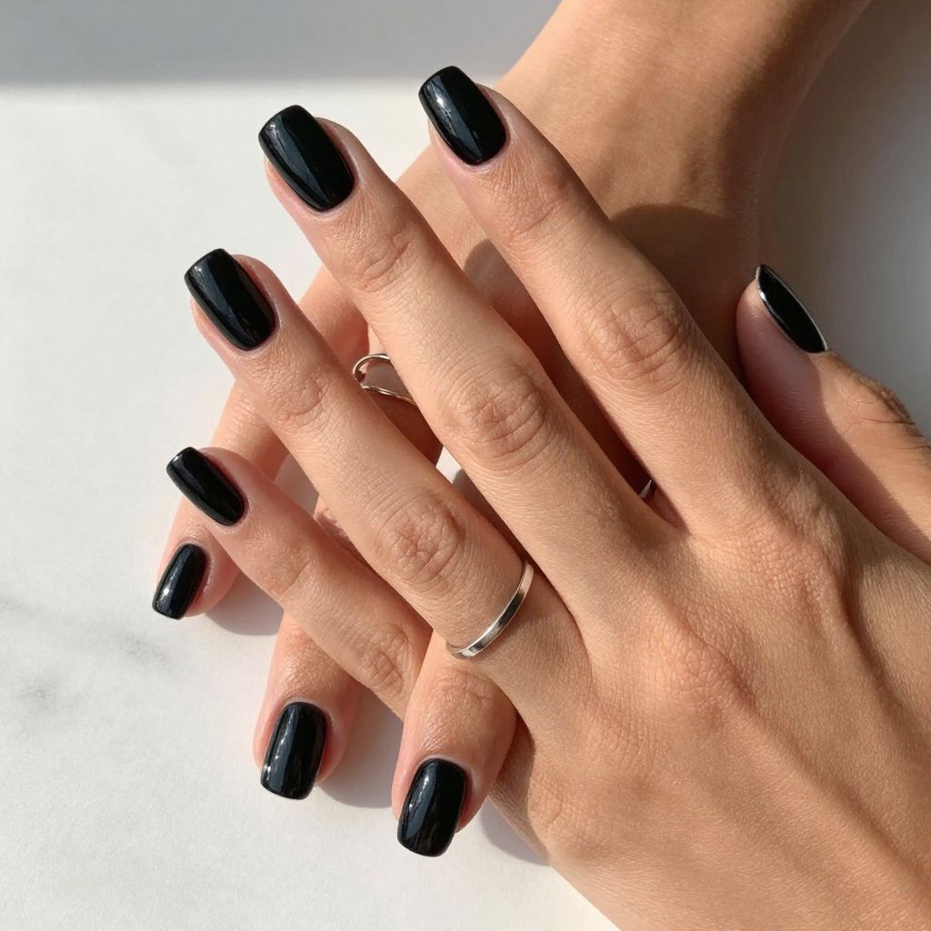 Black with White Stripe Accent