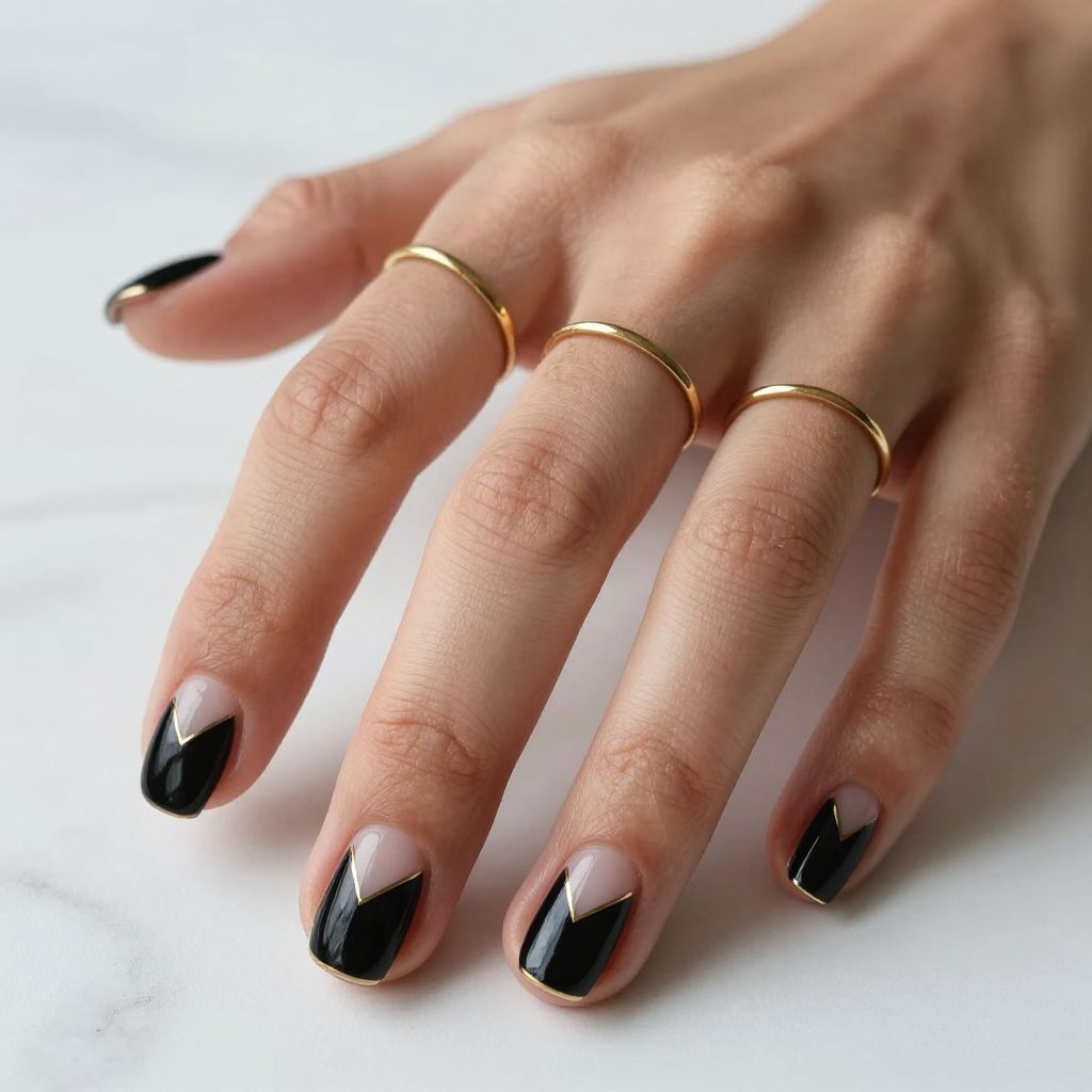Black with Negative Space Design