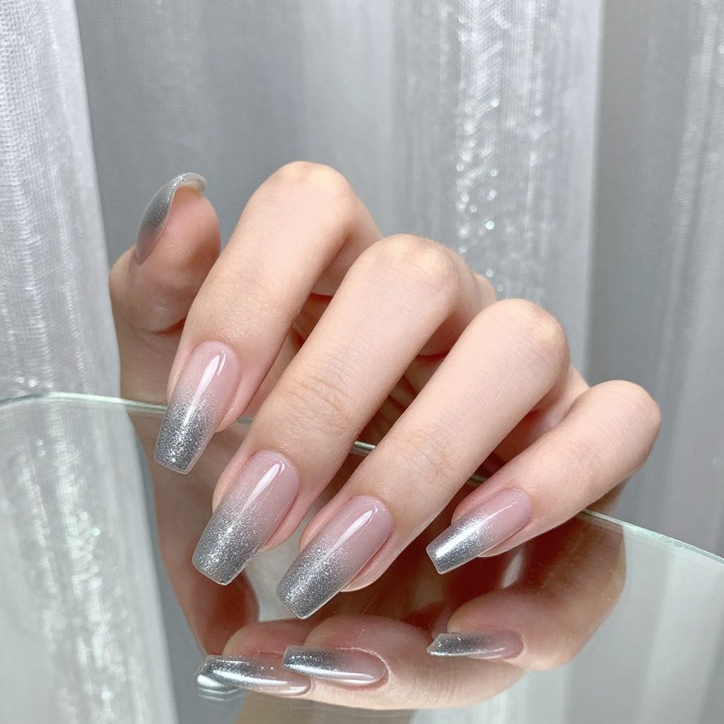 Simple Christmas nail idea 14