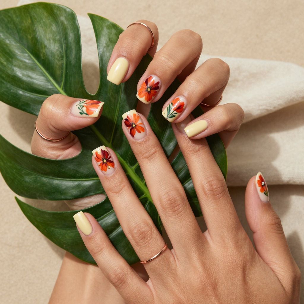 Coral Reef Tropical Flowers