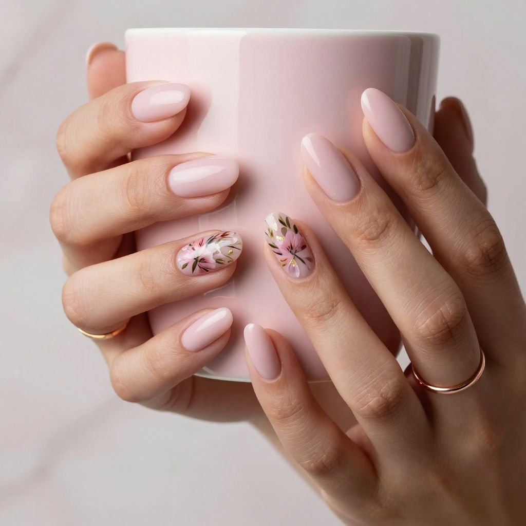 Monochrome Pink Botanical Mix