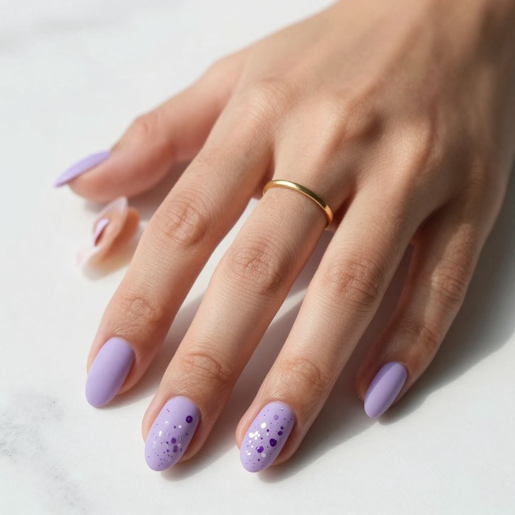Lavender Garden Speckle Design