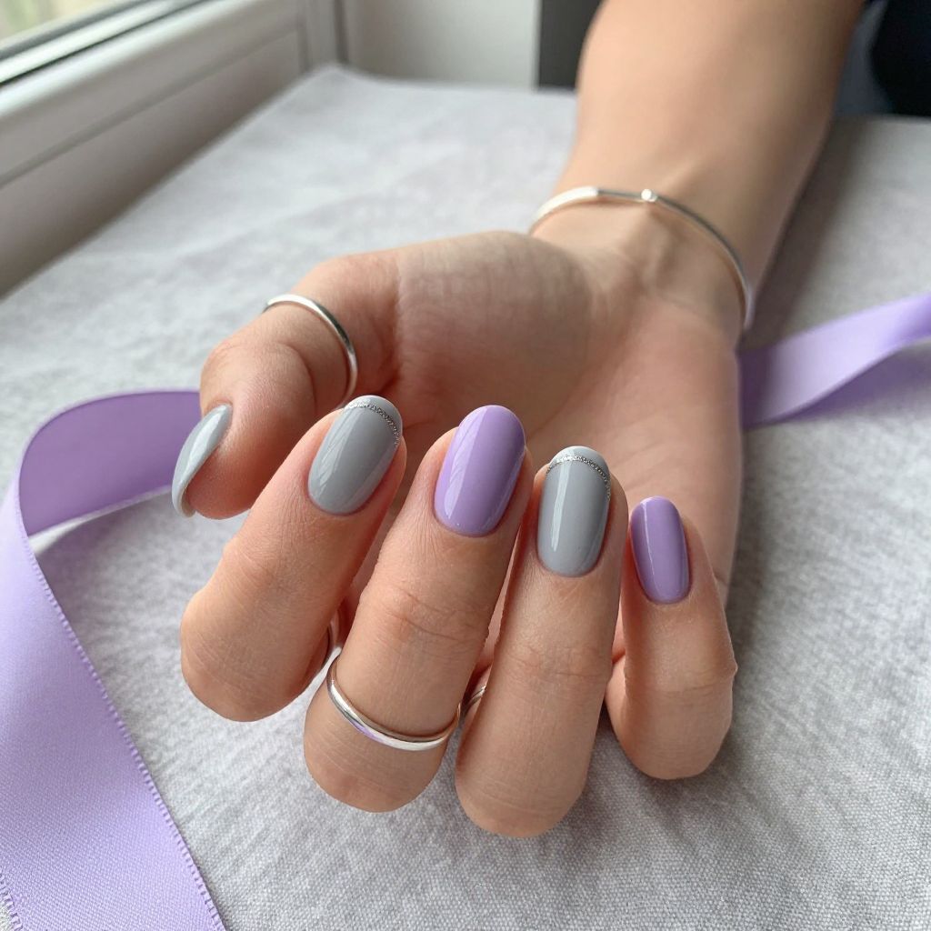Cool Toned Gray and Lavender