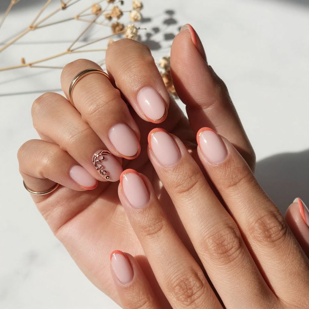 Classic French Tips with a Twist