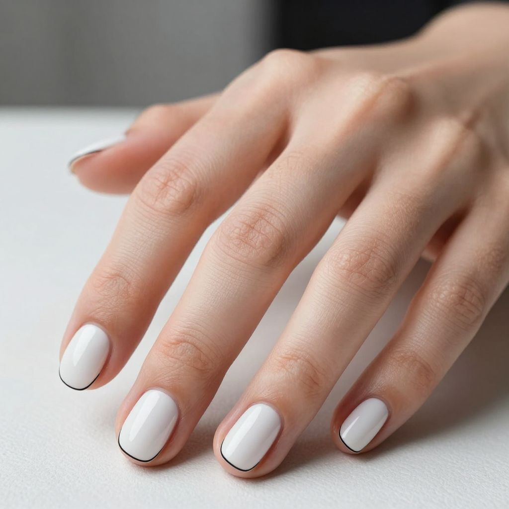 Short nails design idea 11