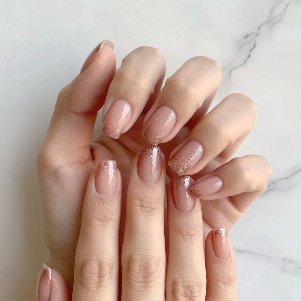 Short nails design idea 12