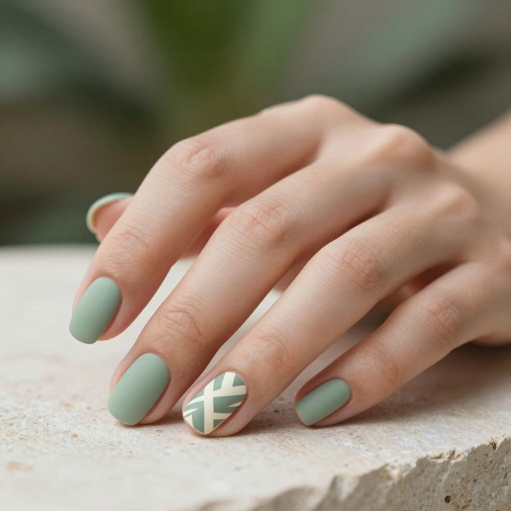 Short nails design idea 5