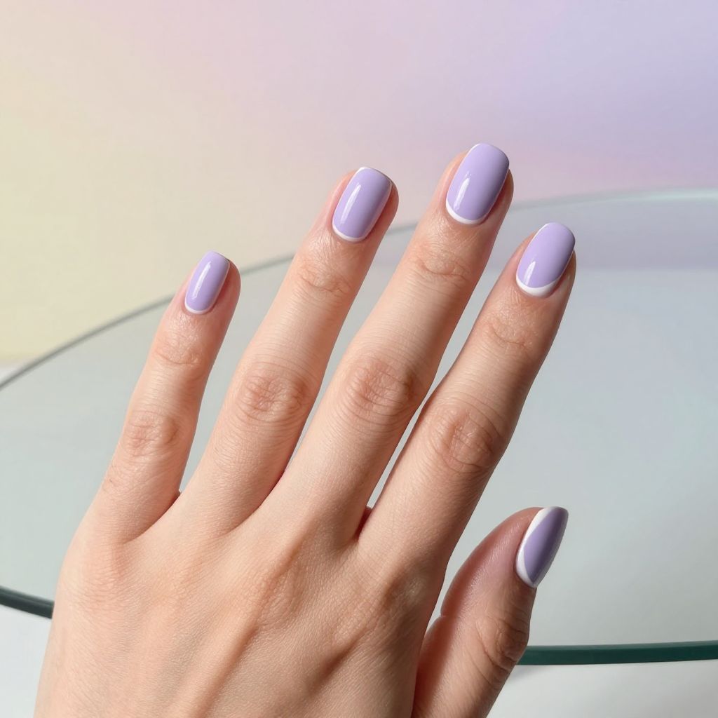 Short nails design idea 8