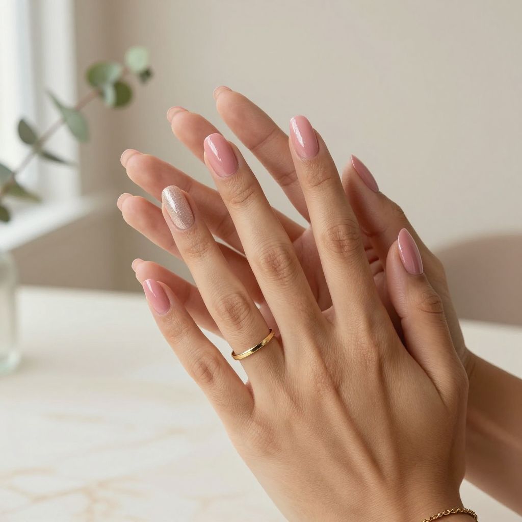 Simple Pink Nail Designs 10