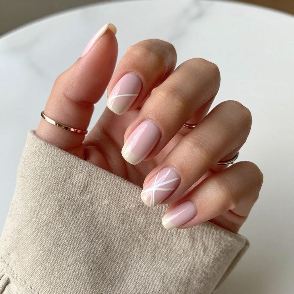 Simple Pink Nail Designs 11