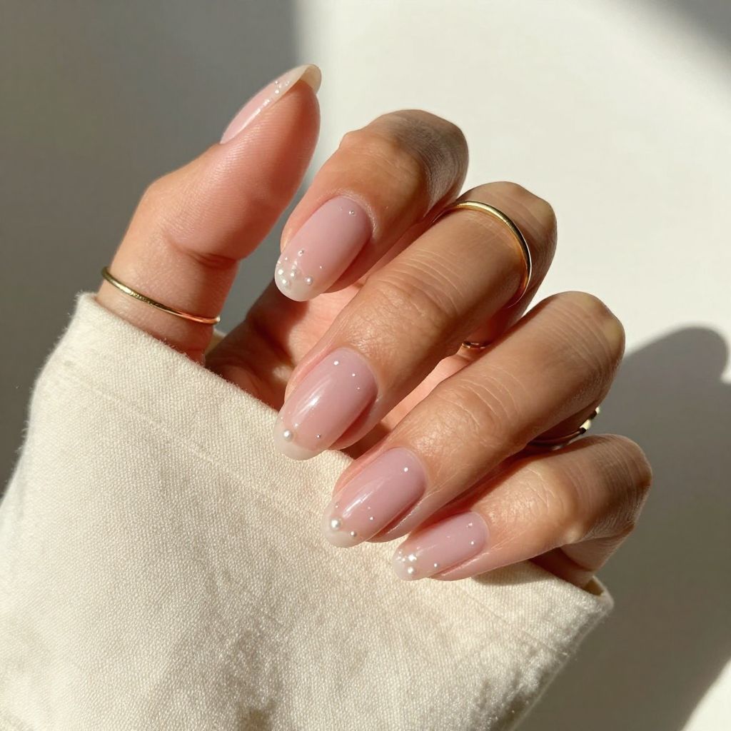 Simple Pink Nail Designs 12