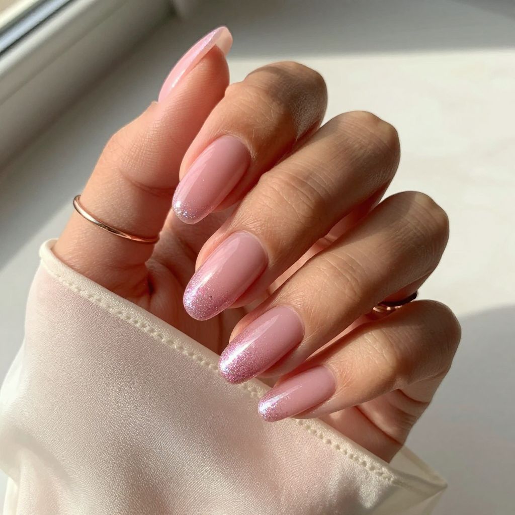 Simple Pink Nail Designs 14