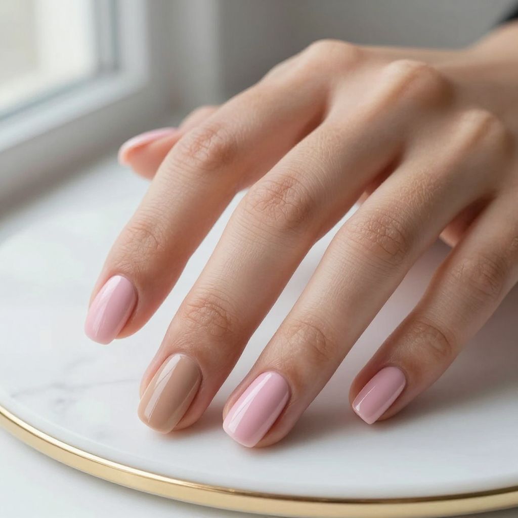 Simple Pink Nail Designs 15