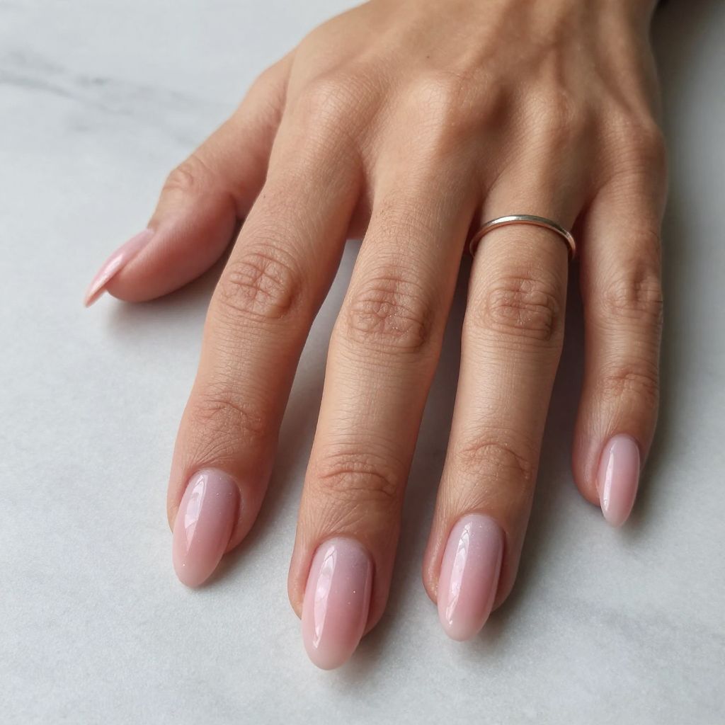 Simple Pink Nail Designs 3