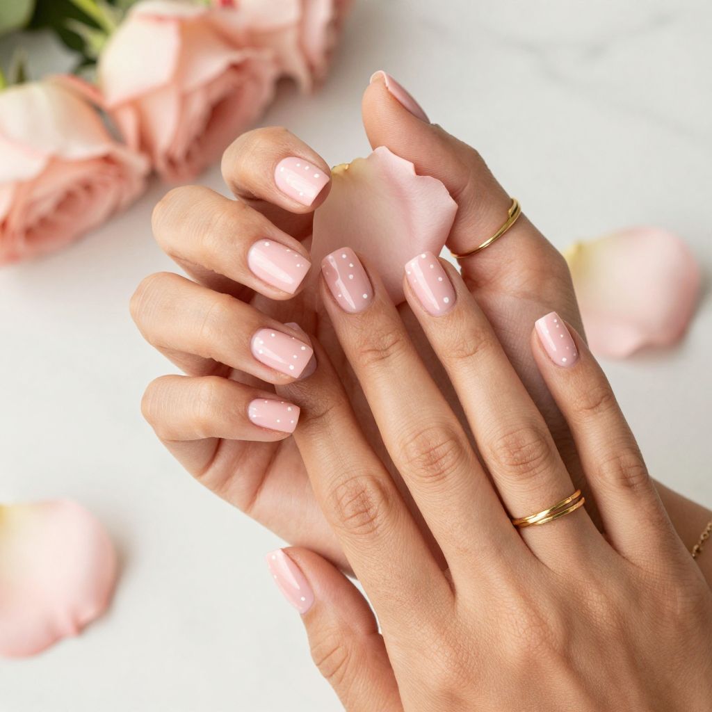 Simple Pink Nail Designs 5