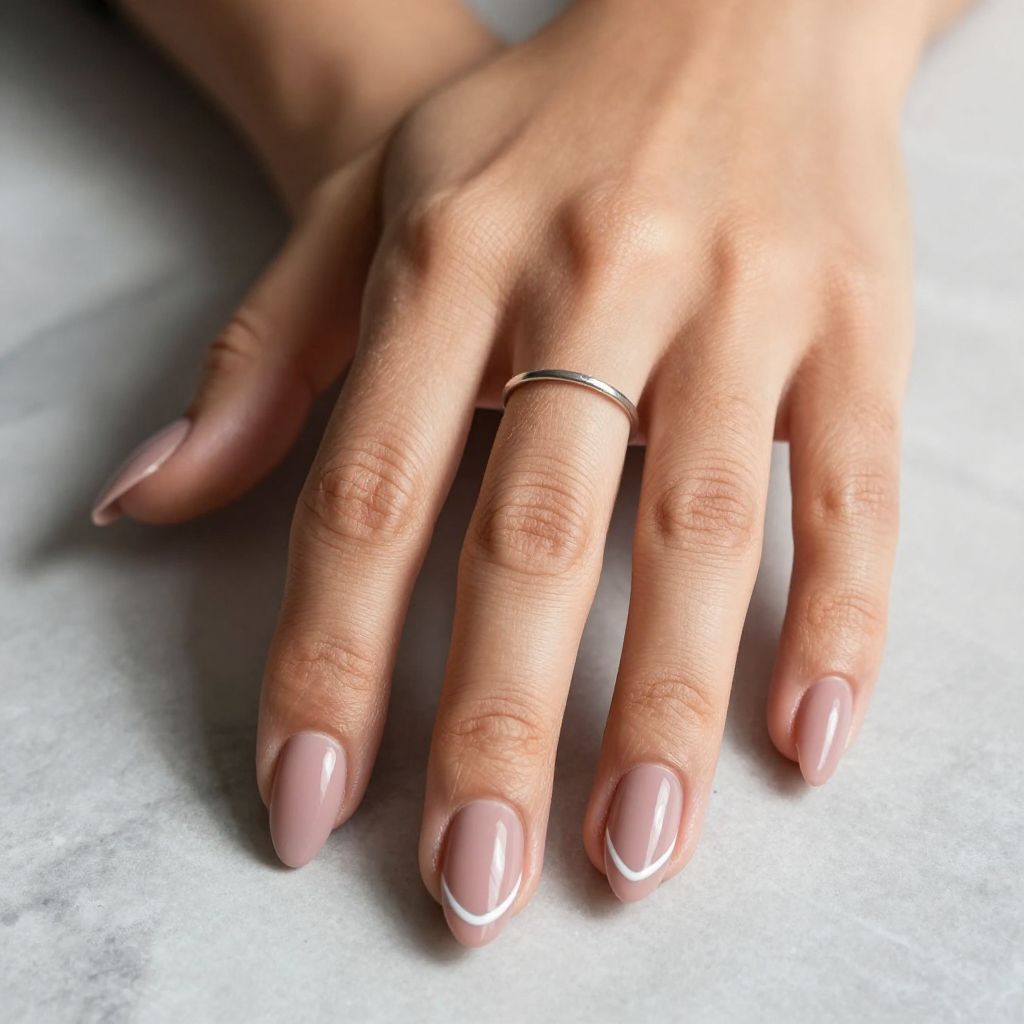 Simple Pink Nail Designs 8