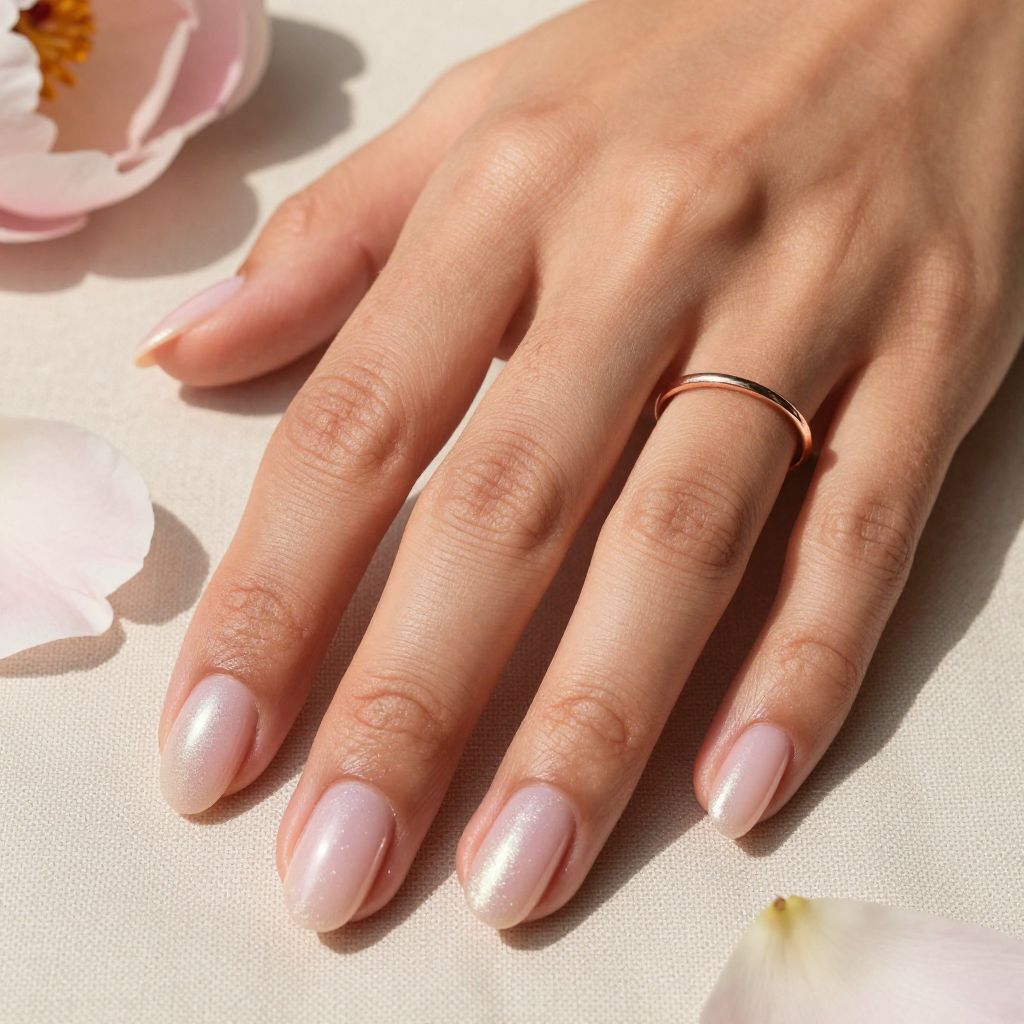 Simple Pink Nail Designs 7