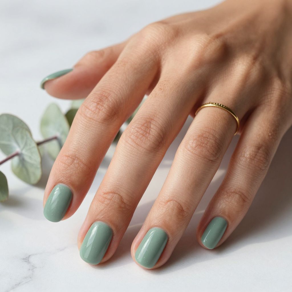 Soft Sage Green with Matte Finish