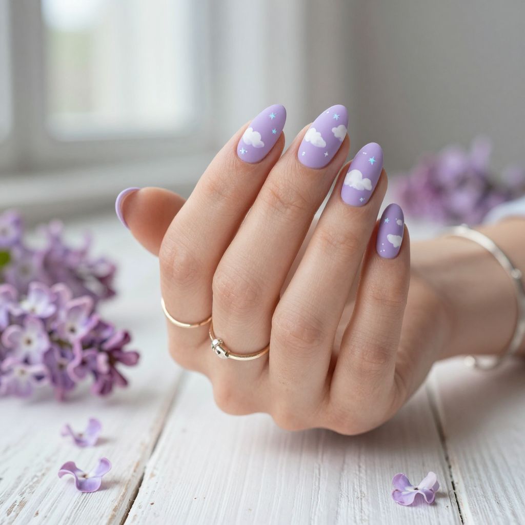 Lavender Sky with Cloud Details