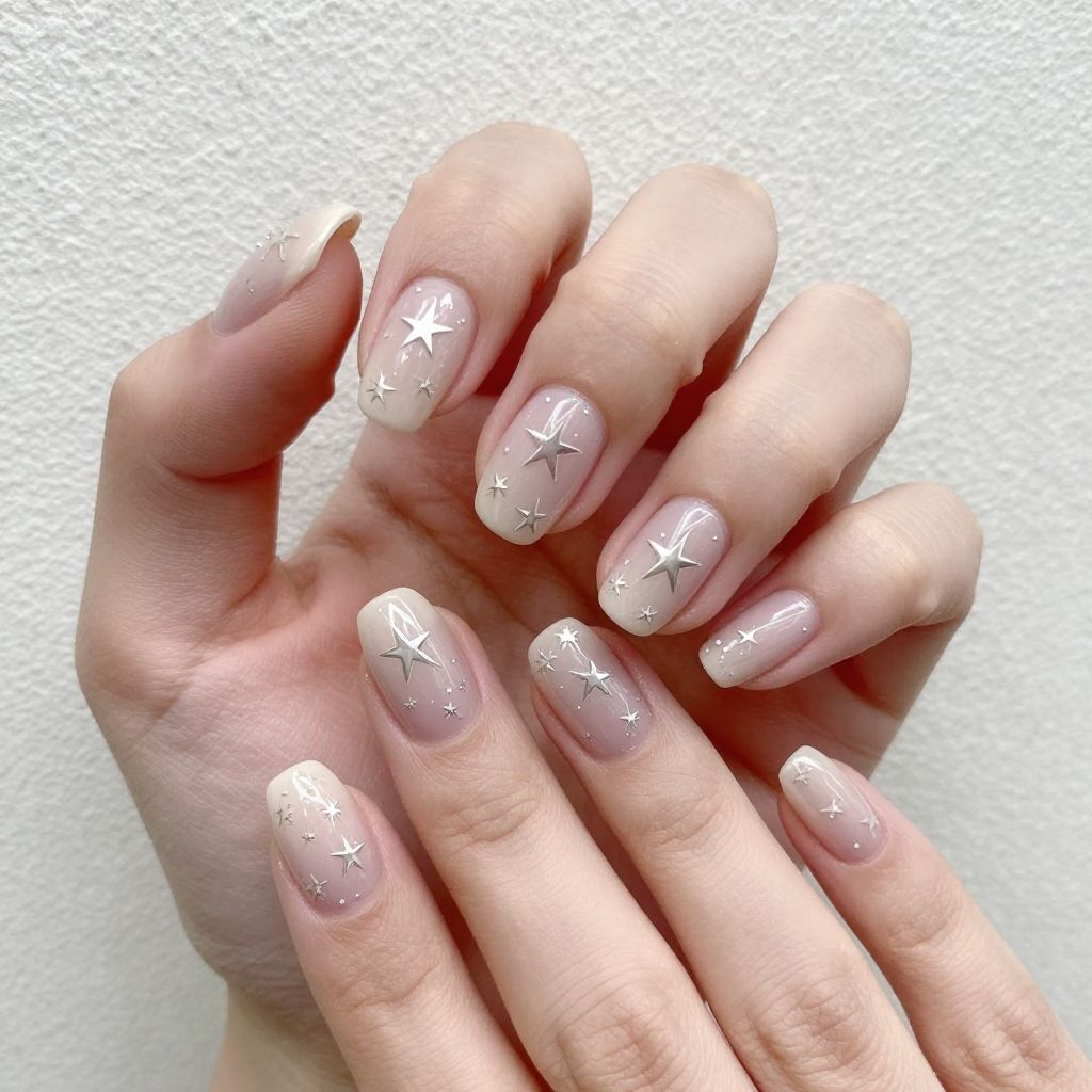 Star nail idea 11