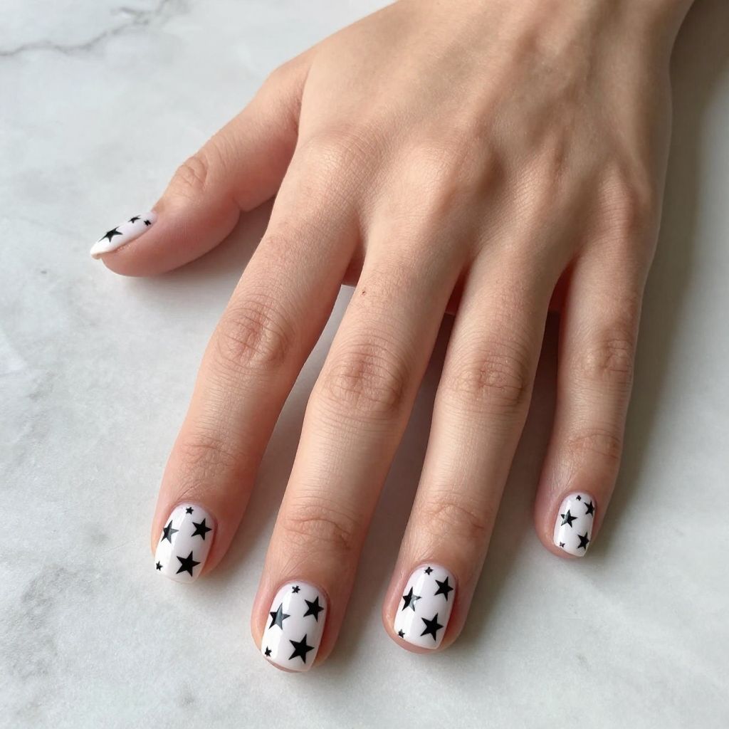 Star nail idea 6
