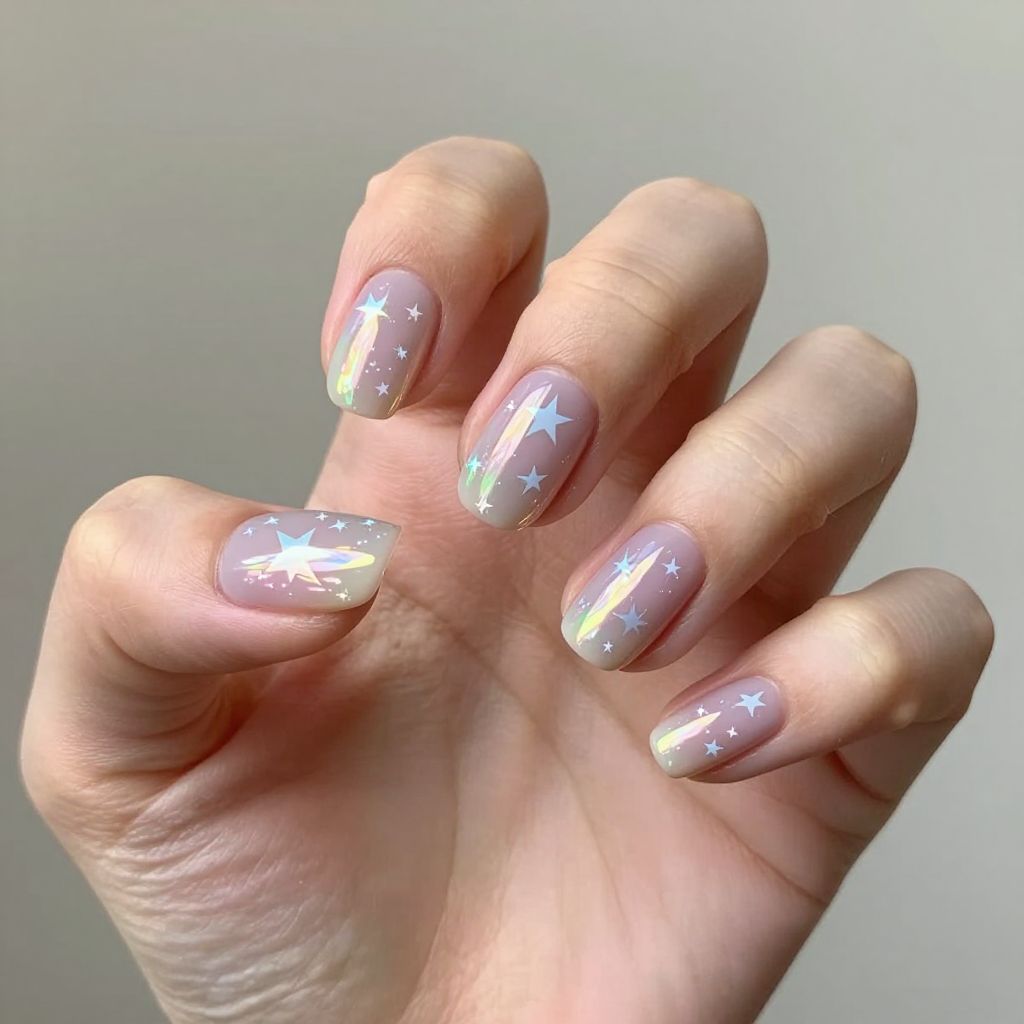 Star nail idea 7