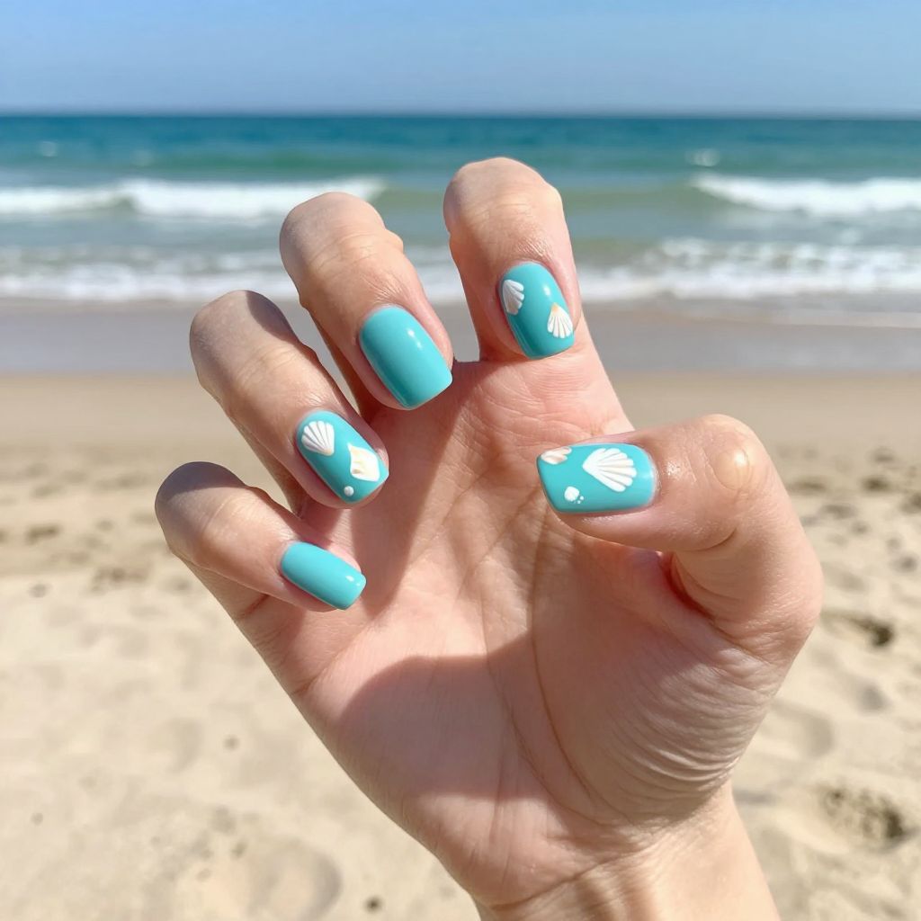 Summer Dip Nail Designs nail idea 13