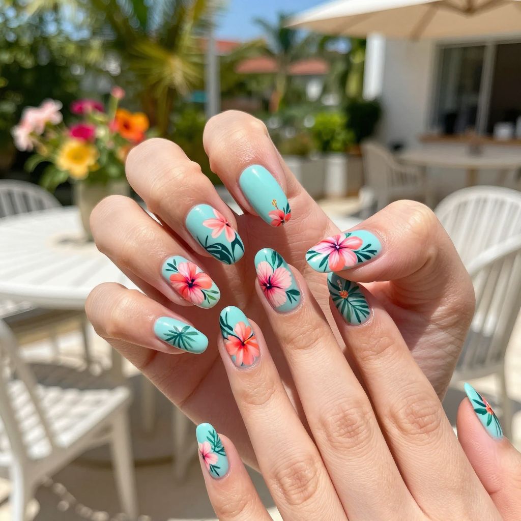 Summer Dip Nail Designs nail idea 3