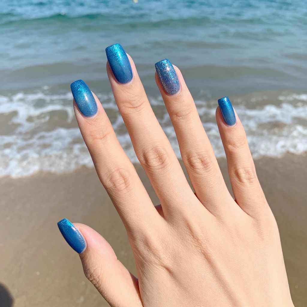 Summer Dip Nail Designs nail idea 4