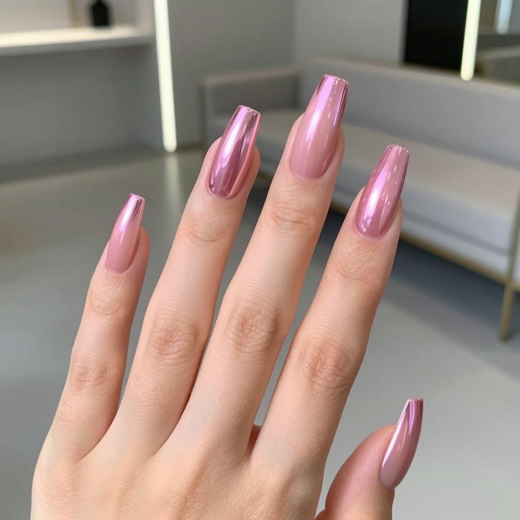 Light Pink Nail Idea 6