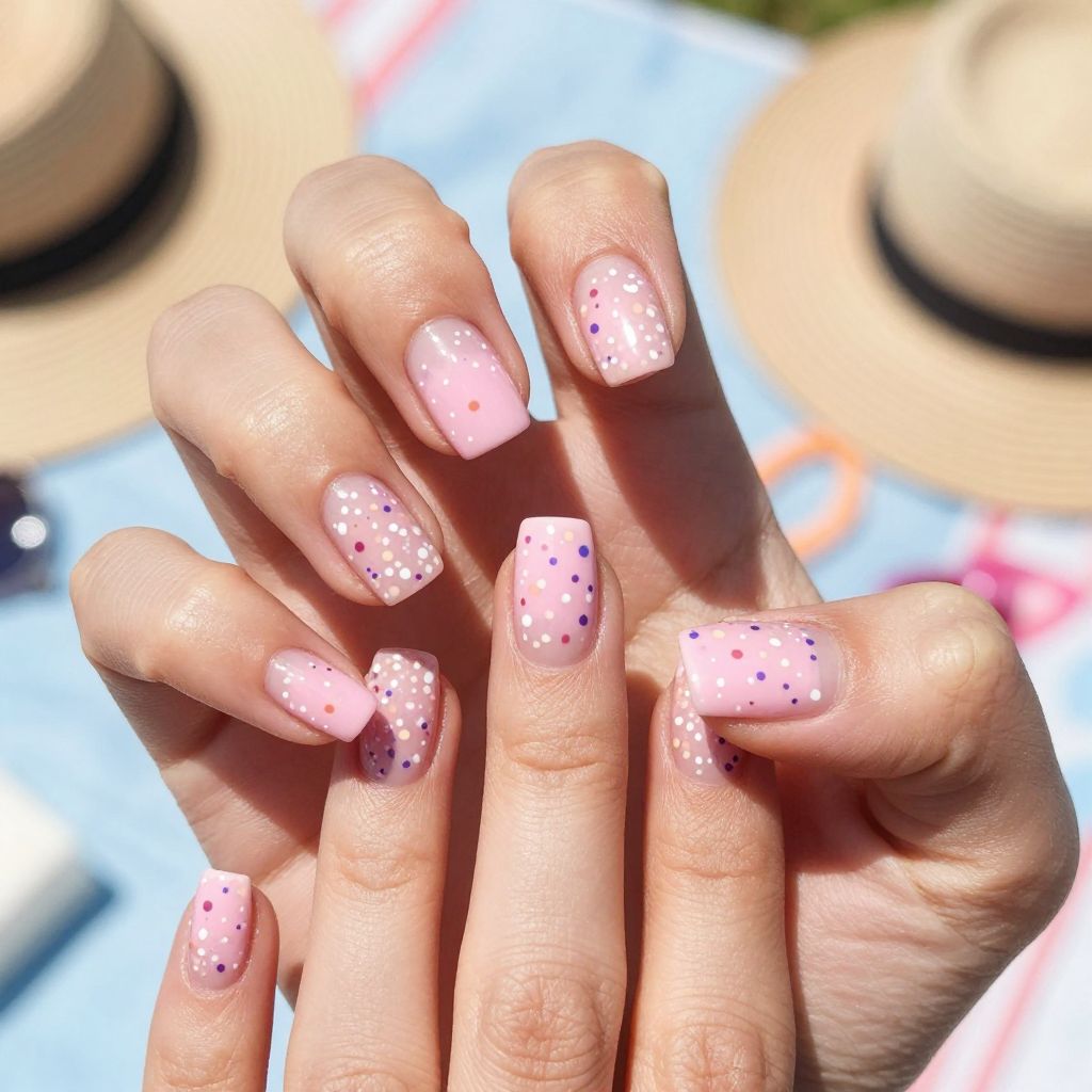 Light Pink Nail Idea 9