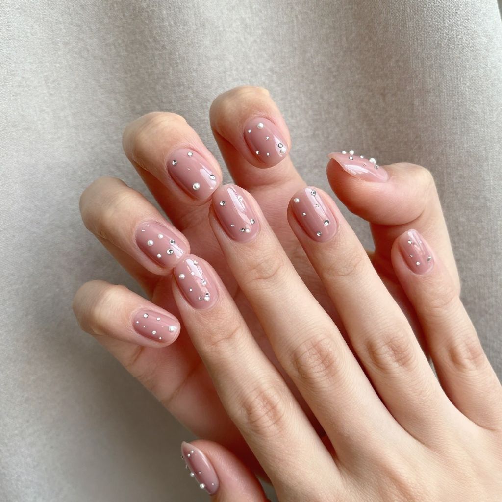 Light Pink Nail Idea 7