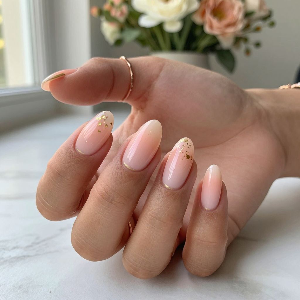 Summer pink nail design 1
