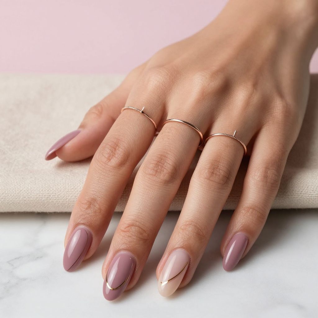 Summer pink nail design 10